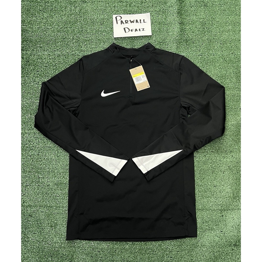 Nike Storm-FIT Strike 24 Drill Top Football Black Men's Small FD7587-010 $105